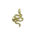 Snake Shape Modern Gold Metal Cabinet Knobs and Drawer Handles for Home Bar & Bedroom Storage