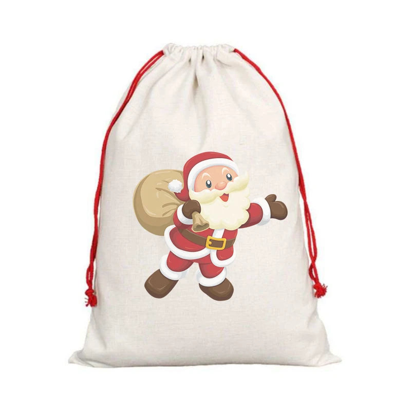 Qualisub Sublimation Drawstring Bags Santa Sacks for Custom Printing in Large Size