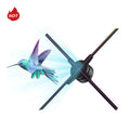 Hot Selling TK-M75 75cm Outdoor 3000cd/m2 1024pcs WiFi App Remote Control Holgram 3D Holgram Holographic Display Advertising Fan