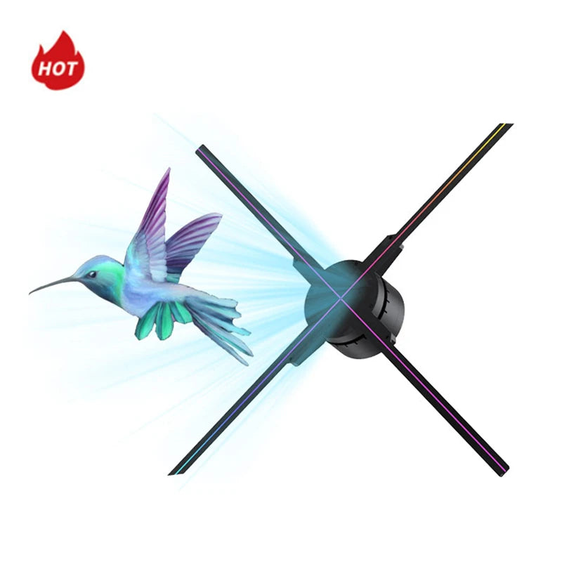 Hot Selling TK-M75 75cm Outdoor 3000cd/m2 1024pcs WiFi App Remote Control Holgram 3D Holgram Holographic Display Advertising Fan