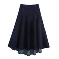 ZATRHMBM Autumn Women's Clothing 2025 New Fashion Series Denim Midi Skirt Retro Casual Mid-waist Versatile Slim Women's Skirt