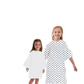Easy Wear Cotton Unisex Patient Uniform Reusable Polka Dot Printing Hospital Gown Patient Gowns for Children