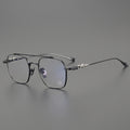 CH8064 2024 Titanium Luxury Men's Eyeglasses 2024 New Pilot Gold Optical Fashion Exquisite Workmanship Transparent Lens Reading
