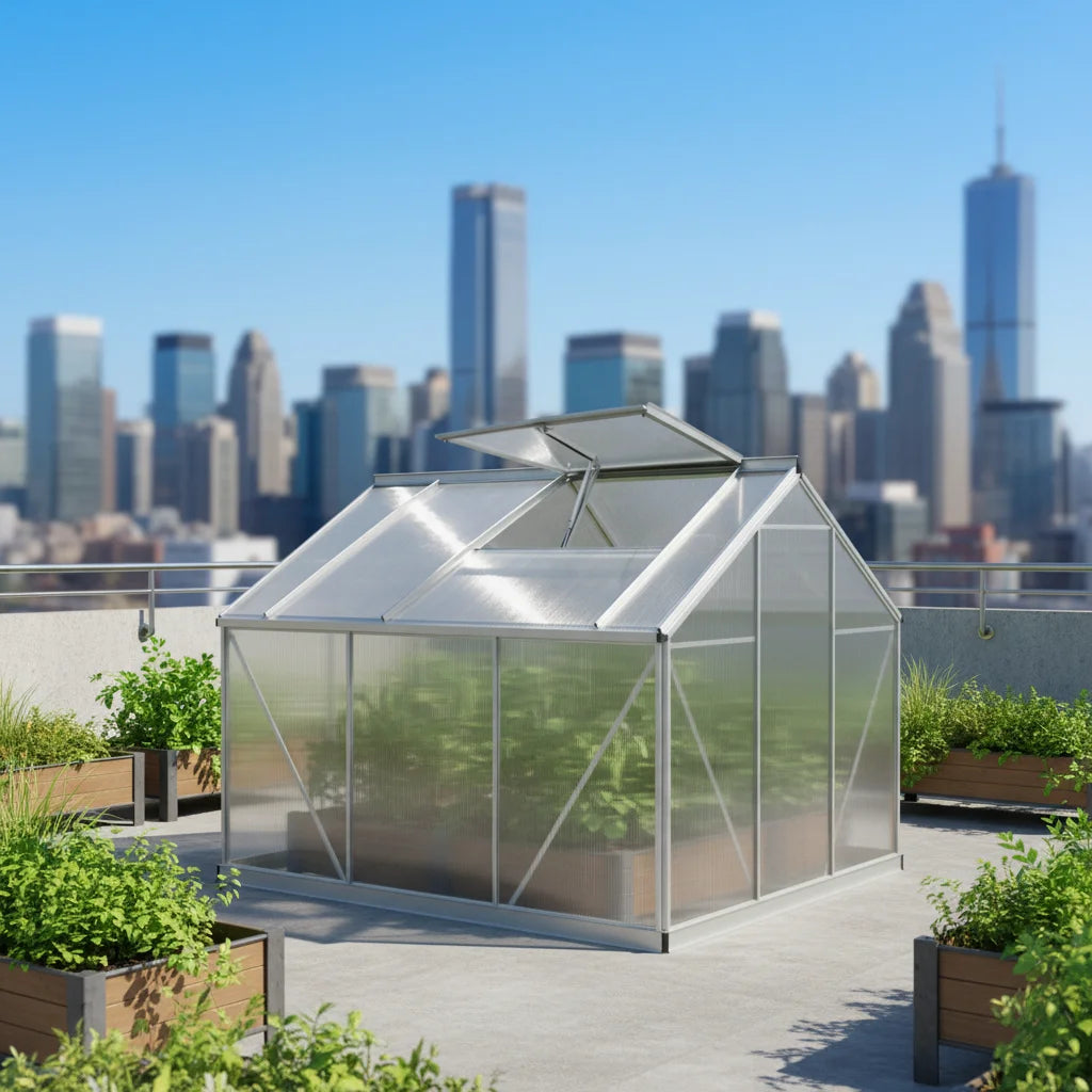 Modern Design Aluminium Material with Temperature Sensing Garden Greenhouse Automatic Window Opener MegaBDM