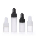 In Stock 1ml 2ml 3ml 5ml White clear Glass Dropper Bottle for Cosmetics