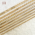 Bulk Sale Au750 Gold 18k Real Jewelry Box Chain Pure 18k Gold Chain Necklace Gold Jewelry 18k Real Pawnable Wholesale