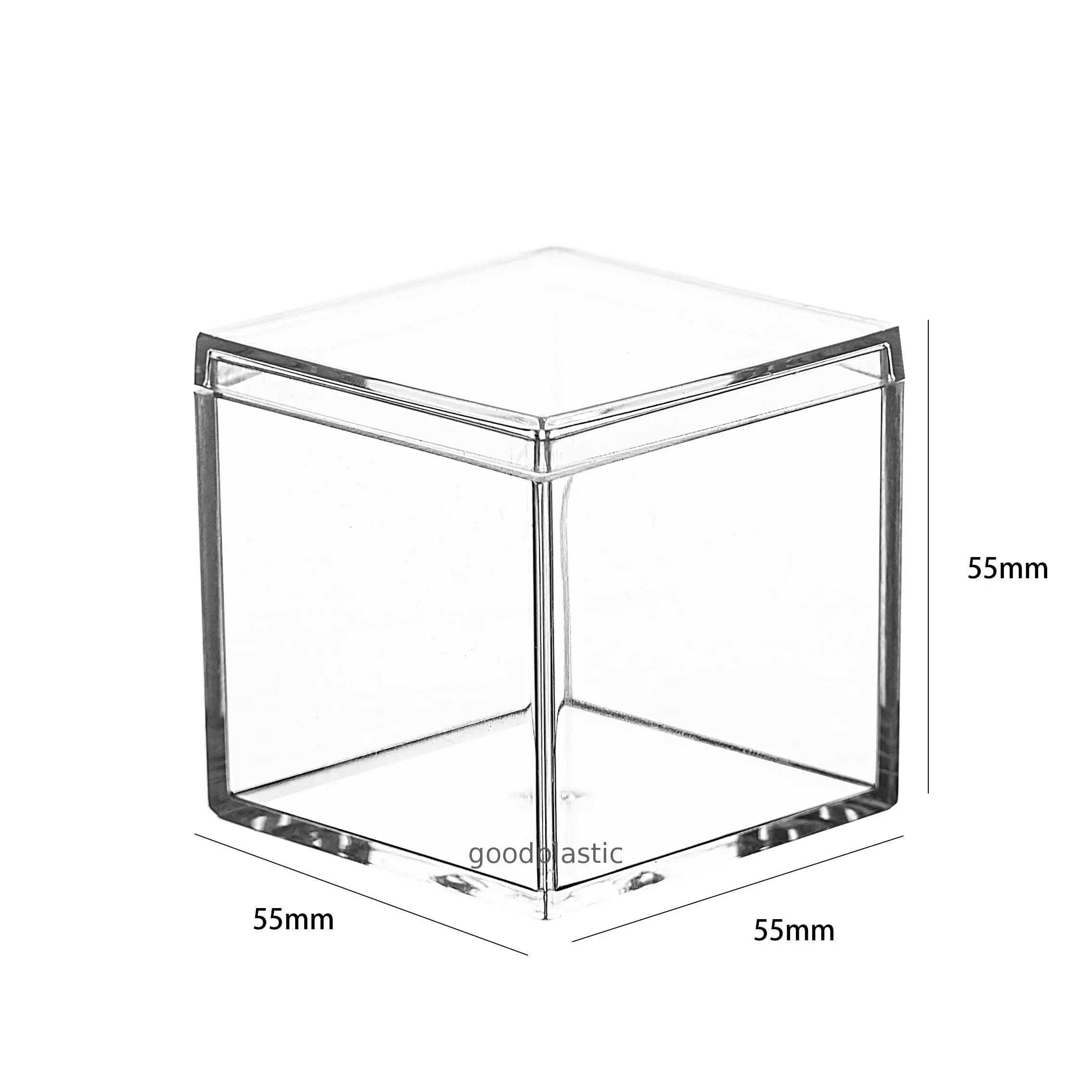 Good Quality Nuts & Kernels Storage Clear Transparent Candy Plastic Gift Package Boxes Square Box