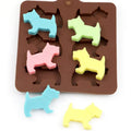 159 Factory Free Sample 6 Even Dog Shape Silicone Chocolate Mold Silicone Ice Tray Mold Soap Mold Baking Resin Bpa Free