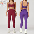 Wholesale Hot Selling Sportswear High Waist Push up Workout Leggings High Impact Yoga Sports Bras Gym Clothes Women Sports Set