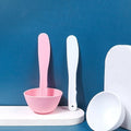 Silicone Brush Bowl Set Facial Beauty Tools Mask Brush Silicone Face Mask Applicator Brush