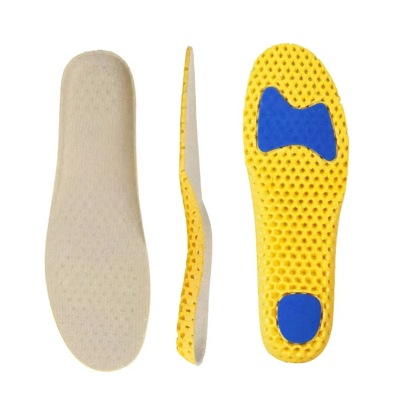 Elastic Shock Absorbing Shoe Insoles Breathable Honeycomb Sneaker Inserts Sports Shoe Insole Replacement Insoles  HA00027