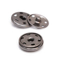 BRASS METAL Flat Snap Button for Leather Jacket Sequins Decoration Plating Technique Sew-On Snap Button