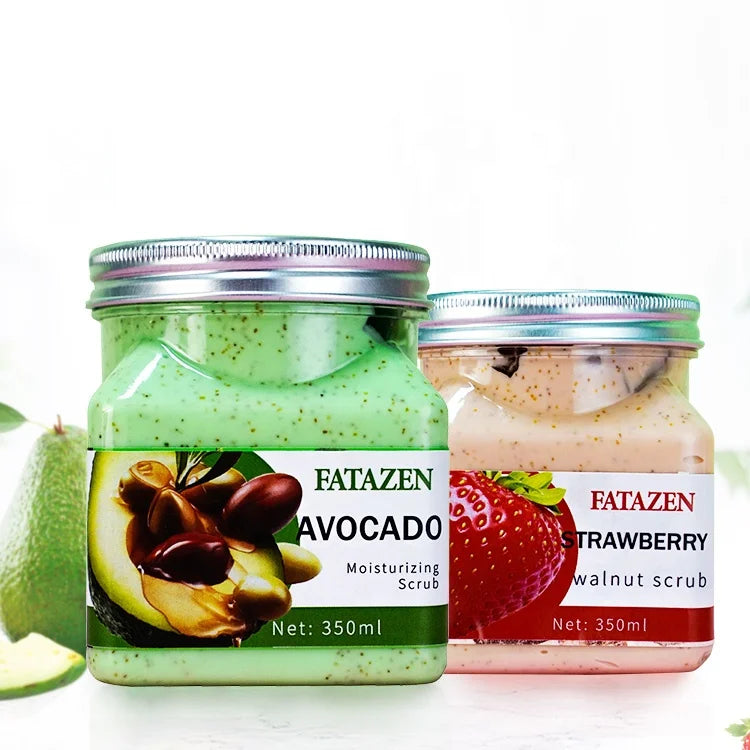 Wholesale Natural Organic Vegan Fruit Avocado Strawberry Moisturizing Exfoliating Face Body Scrubs