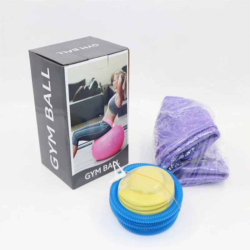 LXY-N10069 55cm 65cm 75cm 85cm Fitness Custom Pvc Yoga Exercise Ball with Color Box