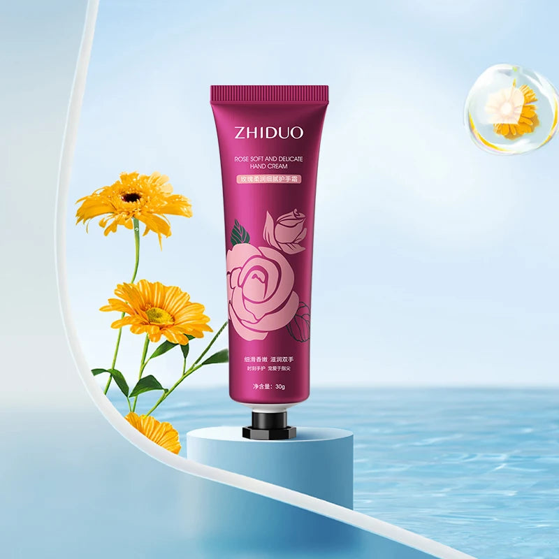 Private Label ZHIDUO Hot Sales Lemon Extract Light Whitening Moisturize Hand Skin Care Nourishing Hand Cream
