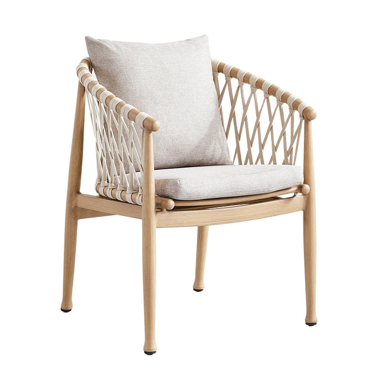 Juecheng Aluminium Dining Outdoor Chairs Restaurant Patio Chair Bistro Patio Garden Furniture Outdoor Garden Chair Set
