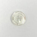 4-Hole Natural Sea Shell White Mother of Pearl MOP Buttons for Men's Shirts Logo Engraved Round Design for Decoration