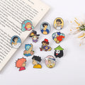 Japanese Anime Film Classic Chihiro No Face Man Moving Castle Ponyo on the Cliff Cartoon Creative Brooch Metal Pin
