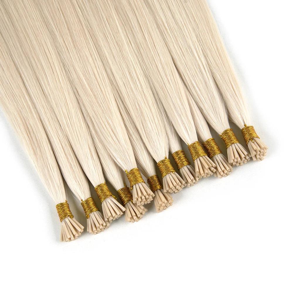 New Arrival Top Selling Wholesale Longest Hair Ratio Russian Cuticle Aligned Hair Double Drawn Twins I-tip Hair Extensions