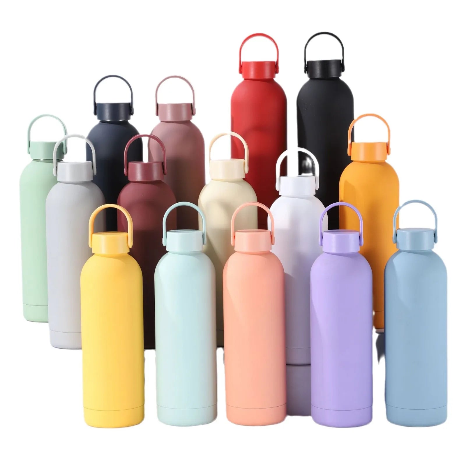 Multi-specification Stainless Steel Water Bottles Portable Outdoor Sports Water Bottles and Thermos Cups Can Be Customized