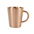10oz Copper Rose Gold Double Wall Hot Insulated Stainless Steel 304 Hammered Tumbler Mug with Handle