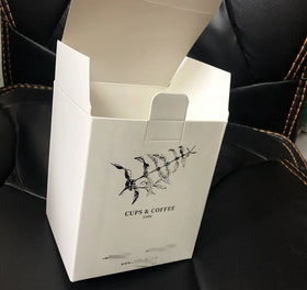 CMYK Kraft Paper Gift Box Corrugated Printed Design for Coffee Capsule Packaging UV Coating Embossing for Potato Chips Baby Food