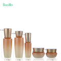 China Good Price Glass Cosmetic Containers Bottles Skincare Lotion  Bottle Packaging Cosmetic Cream with White  Pump