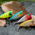 CHILENT Fishing Lure Floating Popper 3.2g 4.3cm Treble Hook Sound Bead Lure Fish Hard Bait Artificial Accessories Luya Fishing