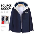 WDL Reversible Warm Fleece Outdoor Camping Windbreaker Fleece Hiking Waterproof Windbreaker Softshell Men's and Women's Jacket