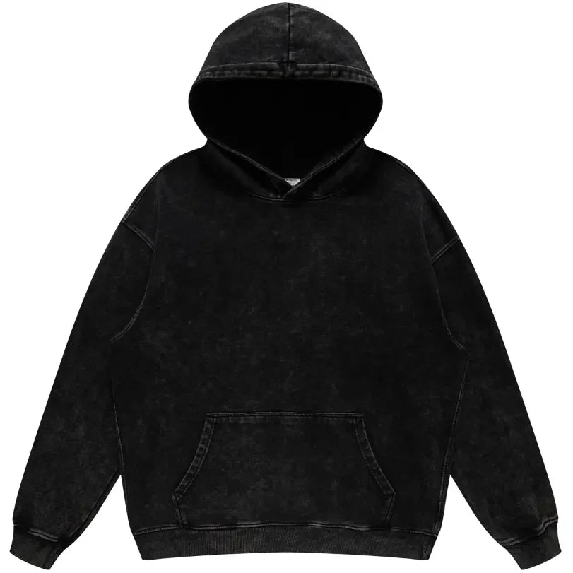 Wholesale Blank Acid Wash Hoodies Custom logo Unisex Hoodies Heavyweight Oversize Vintage Vintage Washed French Terry Hoodie