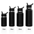 Vacuum Flask  Wide Mouth Stainless Steel Insulated Water Bottles with Straw Handle Lid