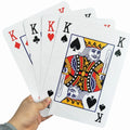JP047 Factory Direct Large Super Jumbo 54-Cards 350gsm Paper Eco-Friendly Durable Playing Cards 210x295mm Rounded Corners Family