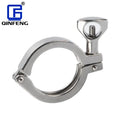 QINFENG Standard Sanitary Stainless Steel SS304 1'' Round Tri Clamp Single Pin Heavy Duty Clamp for Food Beverage