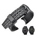 LAIHE Luxury 22mm Silicone Strap Adjustable Soft Watch Band in Resin Hot Sale for Sporty EF-550/EF523 Users