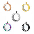 Thicker Living Glass Locket Reliquary Pendant Photo Stainless Steel Pendant Jewelry Making Floating Locket Necklace Medallion