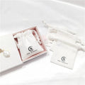 Chuanghua Jewelry Display Beauty Muslin Organic White Cotton Pouch Bag Fabric Packaging Jewelry Packaging Pouch and Box Custom