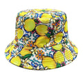 Landfond Custom Design Fruit All Over Print Fishing Sun Hat Men Women Fisherman Reversible Bucket Hat