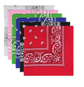 Wholesale XXL 27x27 Inch Oversized Cotton Bandana Scarfs Custom Paisley Print Breathable Extra Large Bandanas for Men Women
