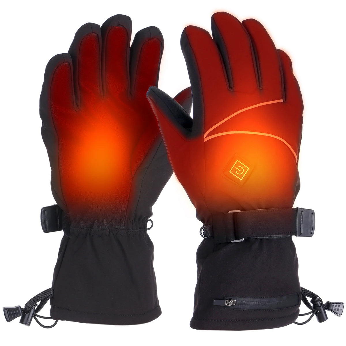Heated Gloves Winter Warm Touchscreen Ski Gloves for Men Women Electric Heating Gloves Hand Warmers for Outdoor Climbing Hiking