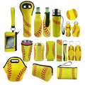 Ready to Ship Insulate Neoprene Softball Lunch Bag Wrist Keychain Cosmetic Pouch Regular Slim Can Cooler 12OZ Tumbler Sleeve RTS
