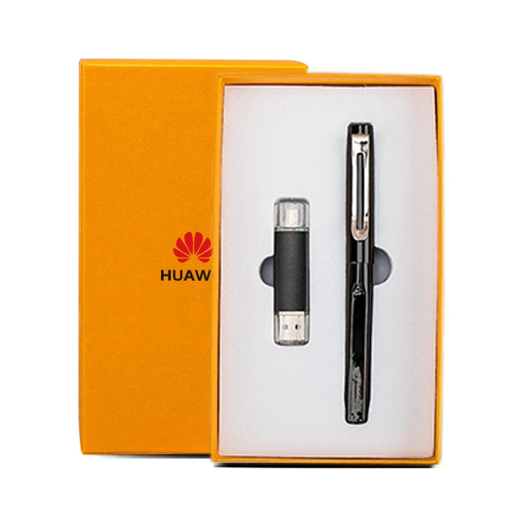 Direct Supply Promotion OEM Metal Pen& 32GB USB Flash Drive Business Tradeshow Gift Set