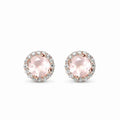 Classic Selling 925 Sterling Silver Natural Moonstone Earring Pink Moonstone Stud Earrings