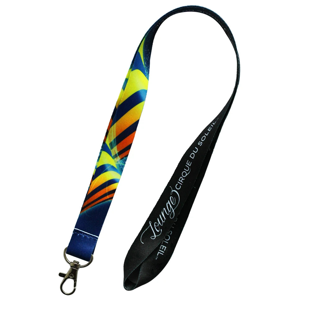 0.8 Inch Width Heat Transfer Lanyard with Snap Hook