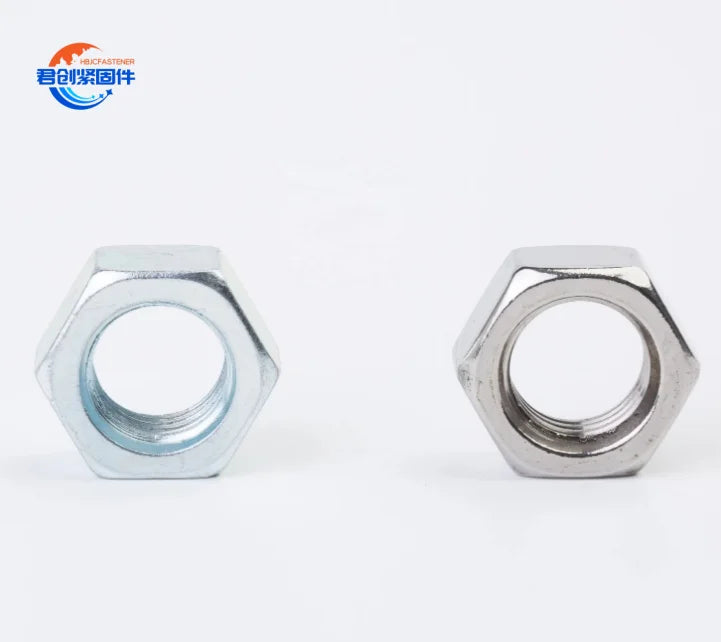 DIN934 Galvanized Nut Carbon Steel 4.8/8.8 Grade Non-standard Customized High Strength Hex Nut