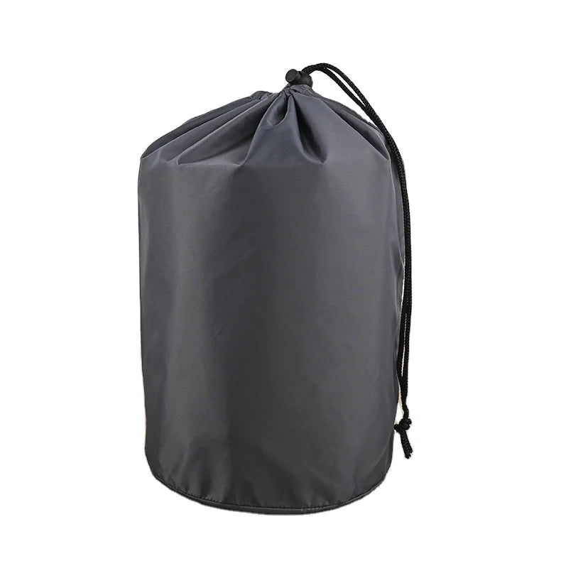Factory Price Polyester Pocket Nylon Drawstring Round Bottom Single Side Organizer Drawstring Travel  Bag