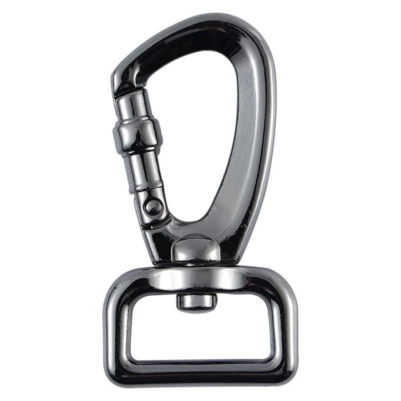 Zinc Alloy Swivel Dog Collar Hook with Carabiner Buckle for Pet Leash & Carabiner Hook