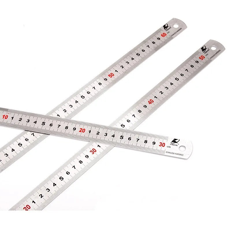 KAFUWELL MR3015 Straight Laser Etched Metal Ruler Custom Straight Steel Scale Ruler Drawing Multifunctional 15cm Metal Ruler