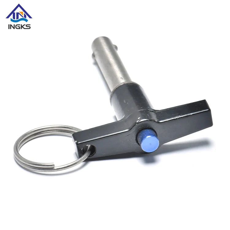 Stock Size Aluminum T Head Customized Button Color Red Blue Gold Color SS304 Body T Head Quick Release Pin