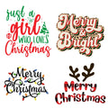 NO MOQ Custom Christmas Pattern Heat Transfers Design Transfer logo for T-shirt Uv Transfers for Cups Wraps