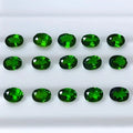 Oval 4x3mm~10x8mm Gool Quality Loose Calibrated Gemstone Green Diopside Jewelry Setting Natural Chrome Diopside
